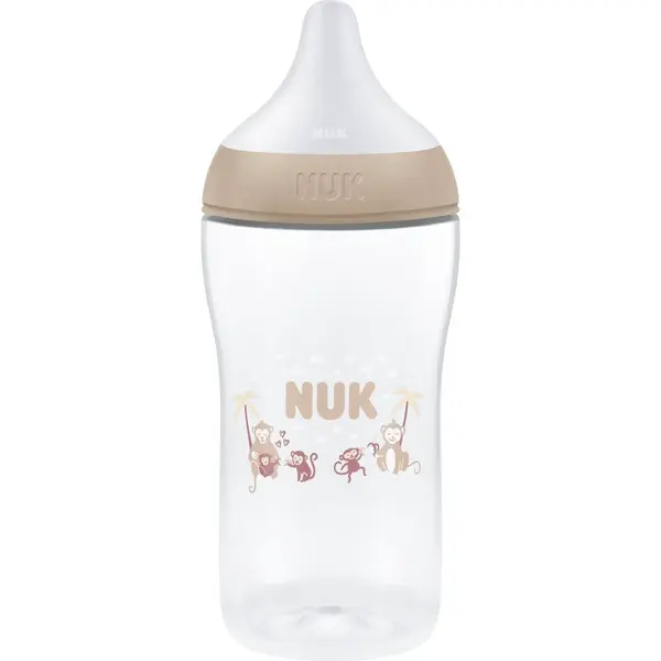 NUK Perfect Match XL Monkey fľaša 6m+ 1 ks