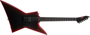 ESP LTD EXL Black Metal II Black Redburst Satin