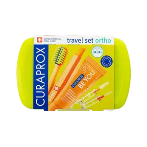 CURAPROX Travel set ORTHO zelený 1 kus