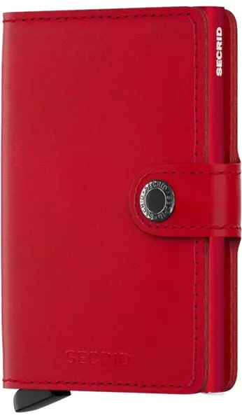 Kožená mini peňaženka Secrid Miniwallet Original Red-Red