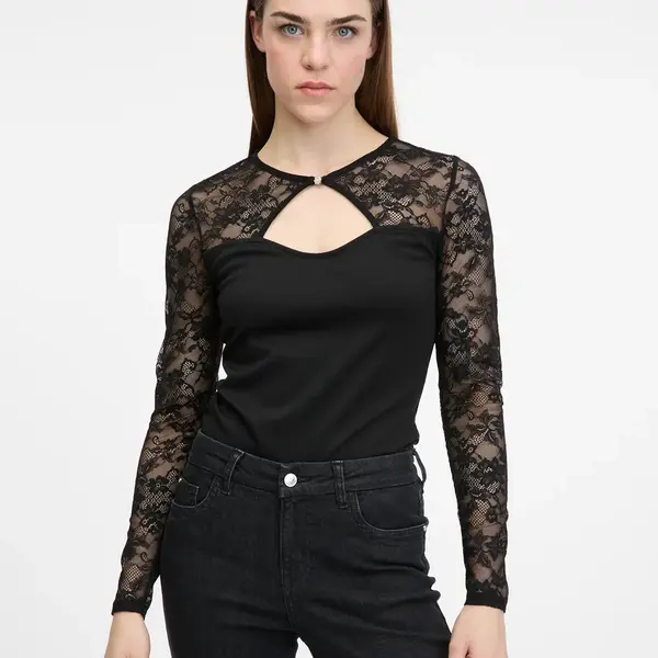 Černá dámský body s dlouhým rukávem ORSAY - Dámské