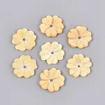 Natural Yellow Shell Carved Beads