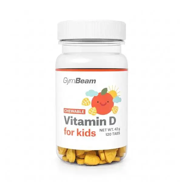 Vitamin D (400 IU) pro děti GymBeam, 120 tablet