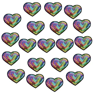 20Pcs Computerized Embroidery Cloth Iron on/Sew on Patches