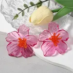 Flower Transparent Acrylic Stud Earrings