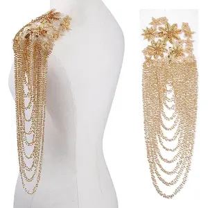 1 Pair Embroidery Plastic Sequin Epaulettes