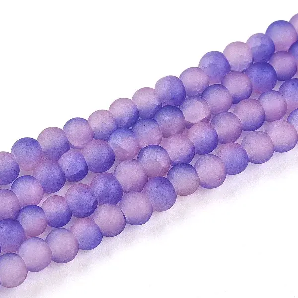 Crackle Glass Beads Strands