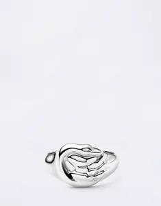 Maria Black Swan Mini Signet Ring Silver Silver 56