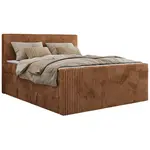 MKS POSTEL BOXSPRING TILIANO KING DUO 180/200 - Oranžová manšestr - H3