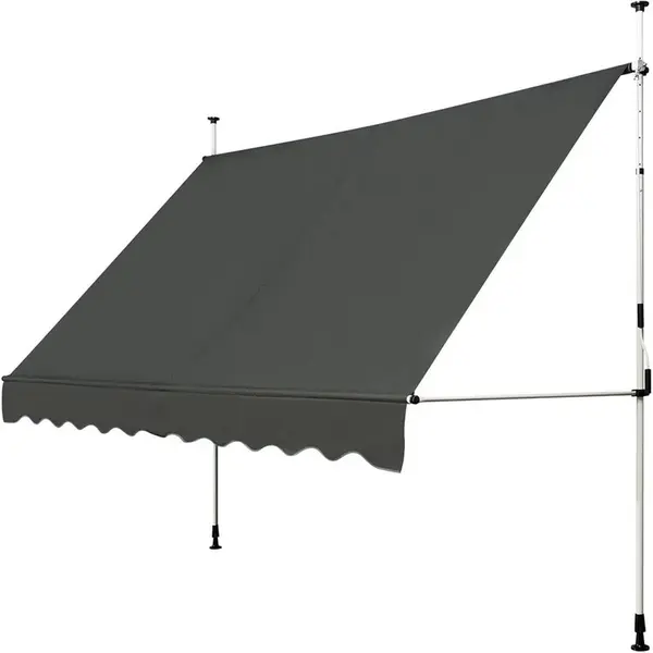 COSTWAY UPEVŇOVACÍ MARKÝZA 300 cm šedá