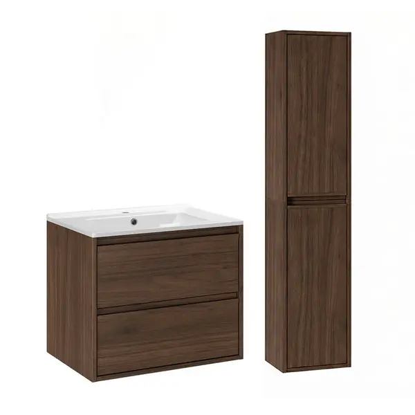 Petits-meubles KOUPELNOVÝ NÁBYTEK 61cm Edmé 2er-Set Dřevo
