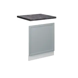 Vicco PŘEDNÍ PANEL Fame-Line Světle modrošedá 60 cm , PD Antracit