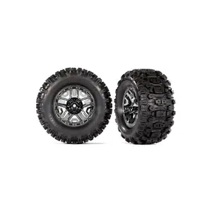 Traxxas kolo 2.8", disk černý chrom, pneu Sledgehammer (2)