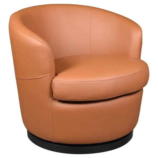 Xora DESIGNOVÉ KŘESLO, kůže, medová