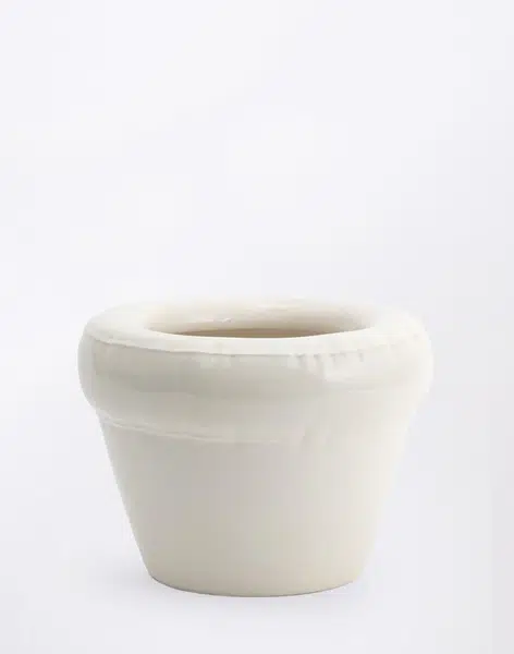 HOME STUDYO Planter PIERRE Bone Gloss