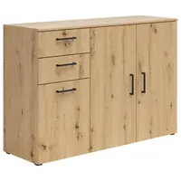 Carryhome KOMODA, dub artisan, 120/83/40 cm