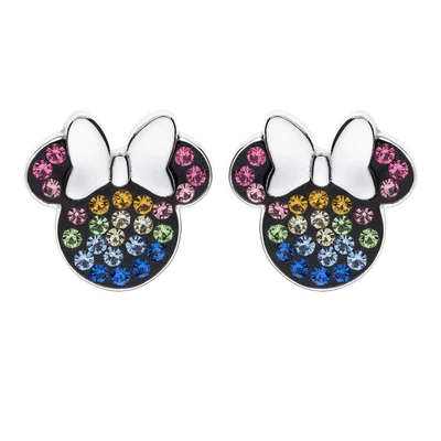 Disney Hravé stříbrné náušnice pecky Minnie Mouse E903207SRML