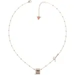 Guess Nadčasový bronzový náhrdelník s přívěskem Round Harmony JUBN01153JWRGT/U