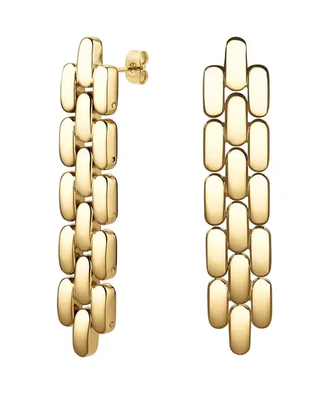 Rosefield Trendy pozlacené visací náušnice Legacy JELLG-J891