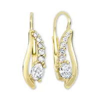 Soliter Zlaté náušnice s kubickými zirkony 239 001 00667