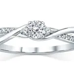 Silvego Stříbrný prsten s krystaly Swarovski FNJR085sw 54 mm