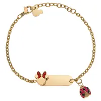 Disney Půvabný pozlacený náramek s přívěsky Minnie Mouse B600623YRRL-55.CS