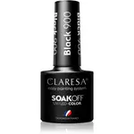 Claresa SoakOff UV/LED Color Black gelový lak na nehty odstín 900 5 g