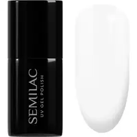 Semilac UV Hybrid Black & White gelový lak na nehty odstín 001 Strong White 7 ml
