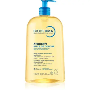 Bioderma Atoderm Sprchový Olej vysoce výživný zklidňující sprchový olej pro suchou a podrážděnou pokožku 1000 ml