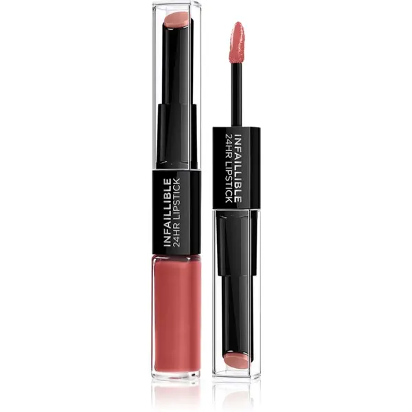 L’Oréal Paris Infallible 24H dlouhotrvající rtěnka a lesk na rty 2 v 1 odstín 801 Toujours Toffee 5,7 g
