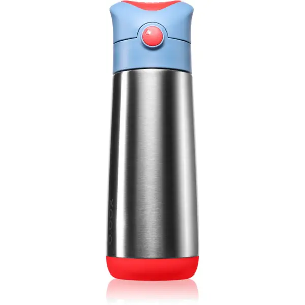 B.Box Insulated Drink Bottle termoska s brčkem Blue Blaze 500 ml