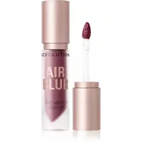 Revolution Air Blur Liquid Lipstick lehká tekutá matná rtěnka odstín Black Cherry 3.5 ml