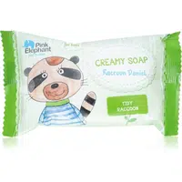 Pink Elephant Boys tuhé mýdlo pro děti Raccoon Daniel 90 g