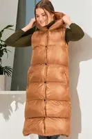 Z6734 DEWBERRY XEXESE WOMEN'S VEST-FLAT CAMEL