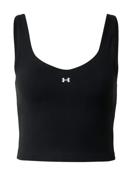 UNDER ARMOUR Športový top 'Motion'  čierna / biela