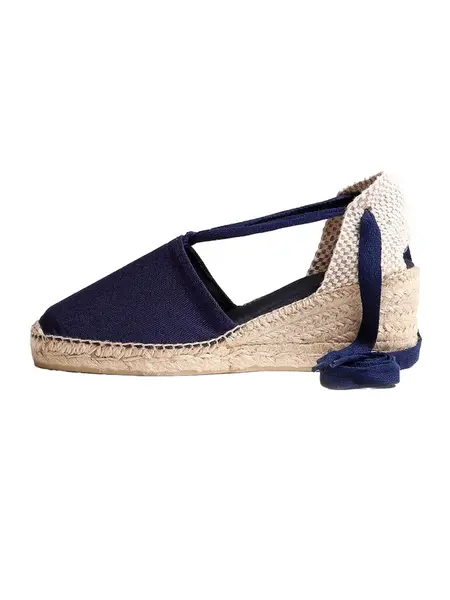 Toni Pons Espadrilky 'Valencia'  béžová / námornícka modrá