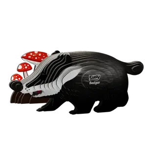 EUGY Jezevec 3D kartonová skládačka