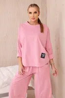 Dámský set mikina + kalhoty Punto - tmavě pudrově růžová