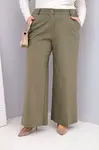 Kesi Plus Size nohavice s vysokým pásom