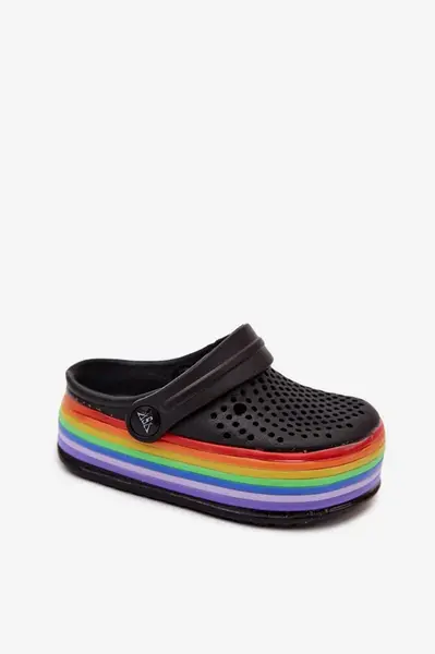 Detské šľapky s farebnými remienkami