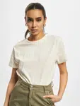 DEF Rukopis Jednoznačně vyšívané tričko offwhite