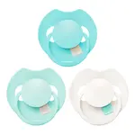 LOVI Dudlík silikonový dynamický Prime 18m+ 3ks Aqua Green