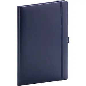 NOTIQUE Notes Balacron, tmavě modrý, tečkovaný 15 × 21 cm