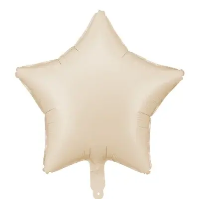 Balónek fóliový Hvězda béžová 48 cm