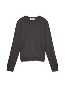 VERO MODA Sveter 'AWCara'  tmavohnedá