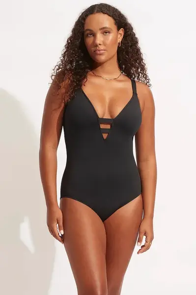 Seafolly jednodielne plavky dámske Deep V