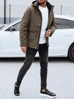 Pánská zimní bunda s odnímatelnou kapucí
