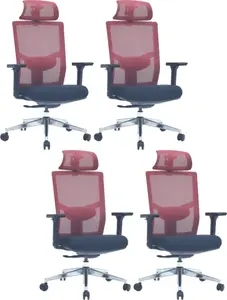 LTC 4PACK Ergonomická kancelářská židle VICTORY ERGO červená (4 ks)