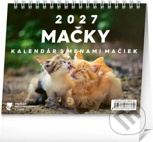 NOTIQUE Stolový kalendár Mačky 2027