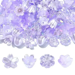 DIY Flower Plastic & Acrylic Beads Jewelry Making Finding Kit